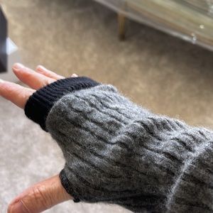 Fingerless gloves cashmere